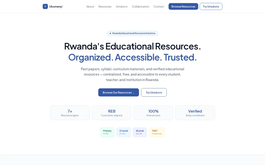 Ubumenyi education platform